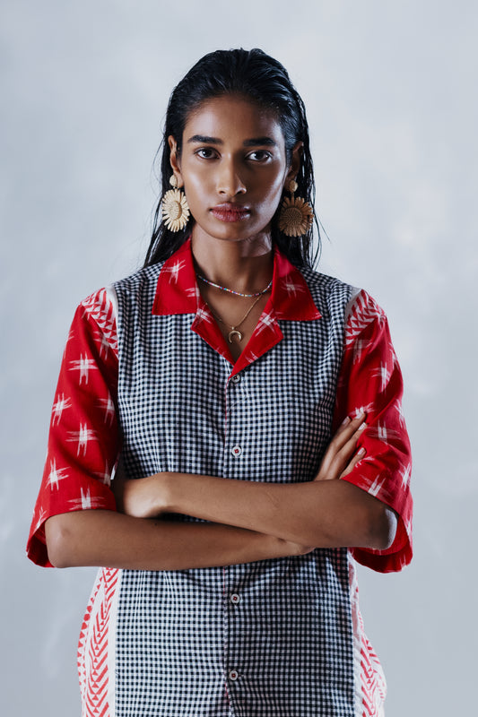 Cherry Gridlock Shirt