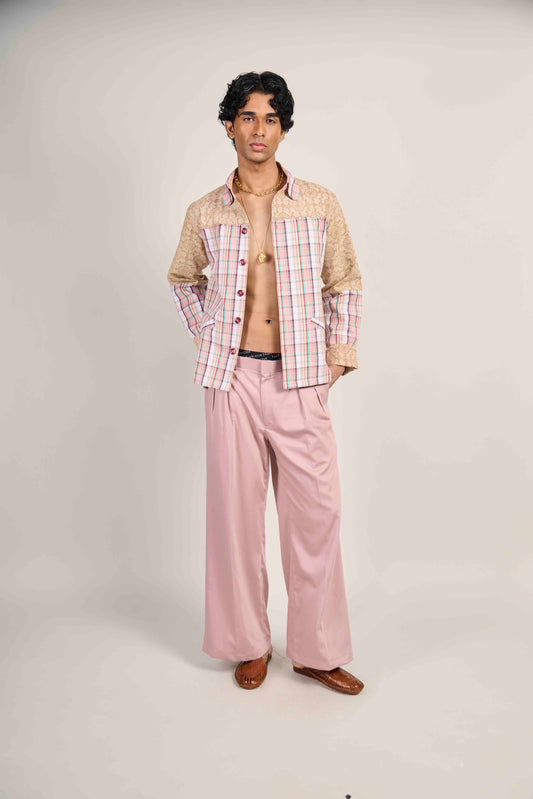 Blush Bloom Grid Jacket