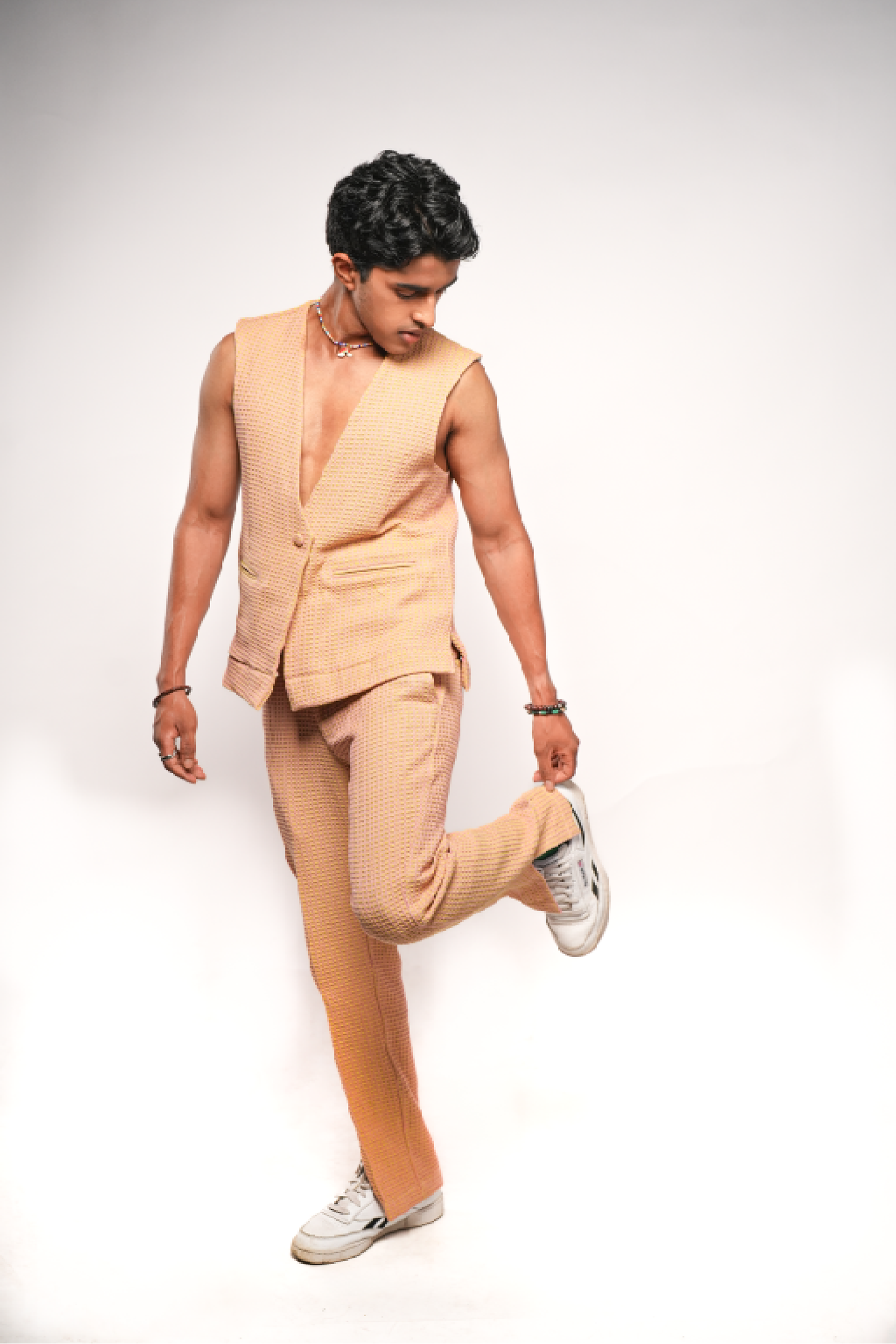 Honeycomb Slit Pants