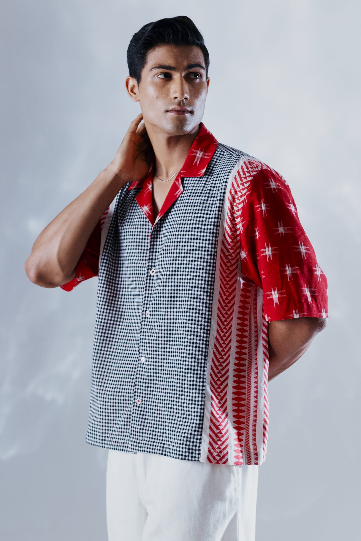 Cherry Gridlock Shirt