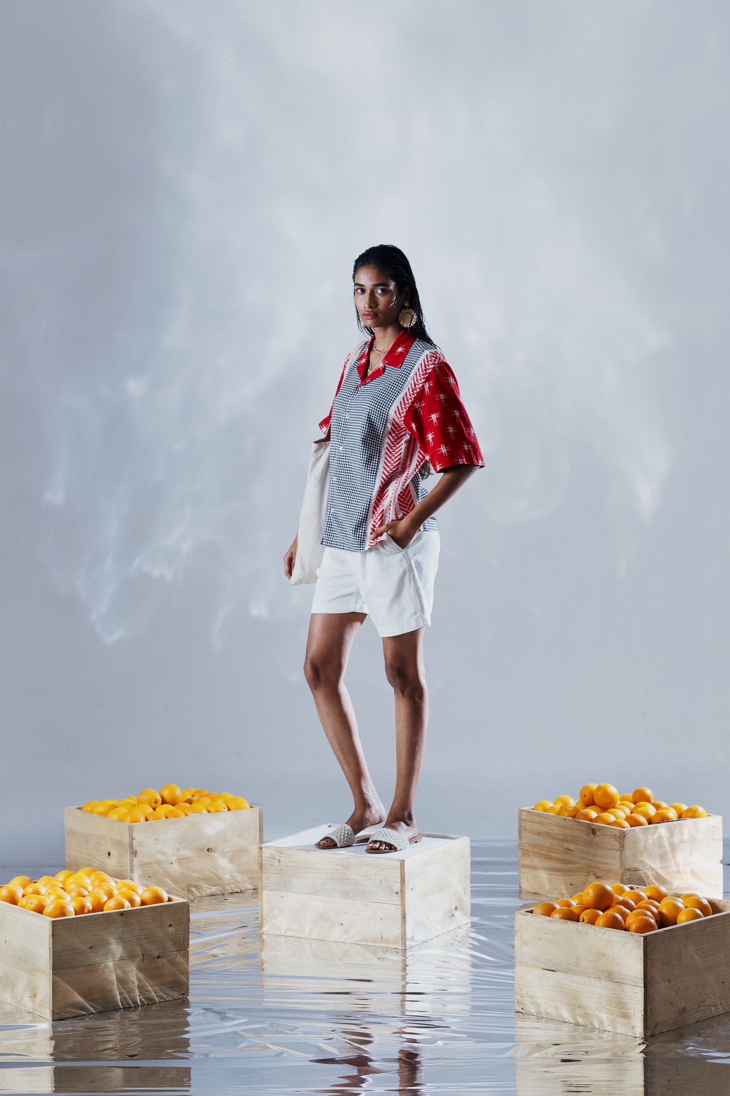 Cherry Gridlock Shirt