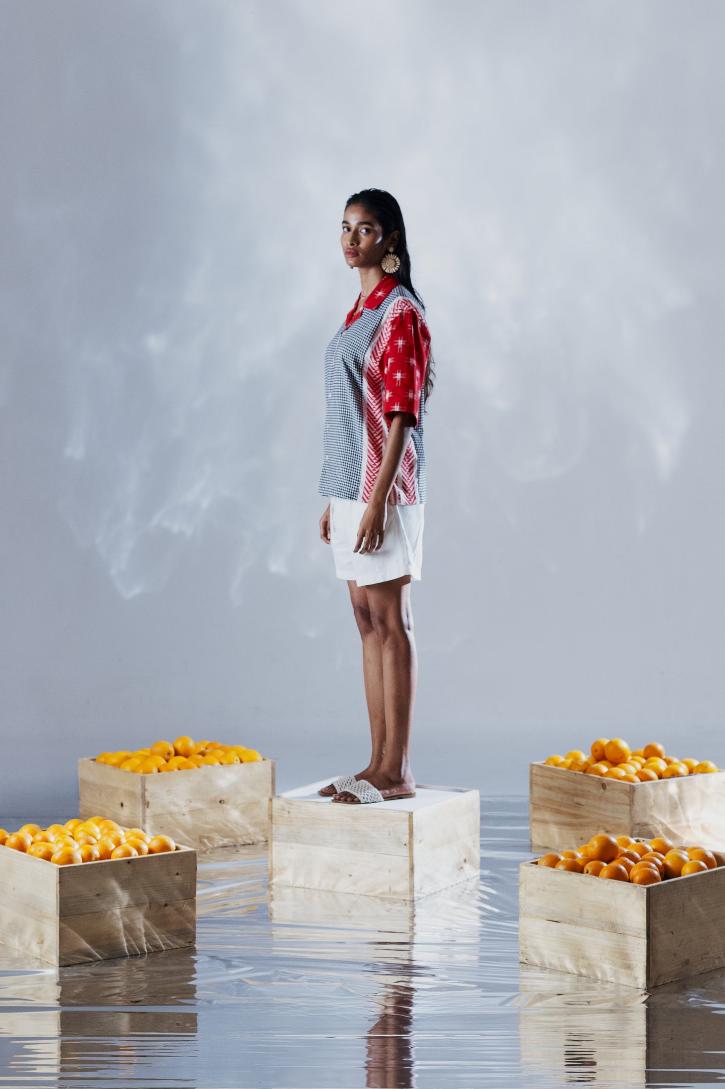 Cherry Gridlock Shirt