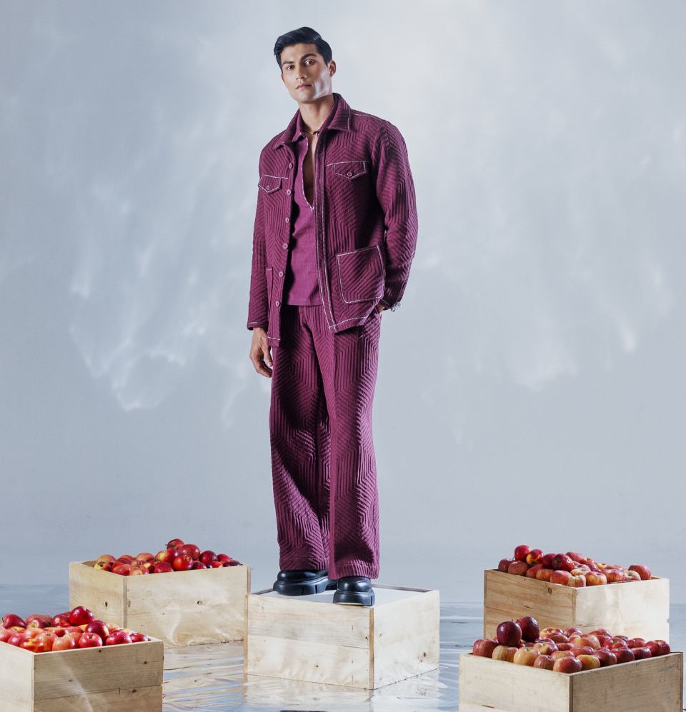 Berry Stitch Trousers