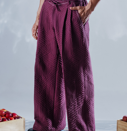 Berry Stitch Trousers