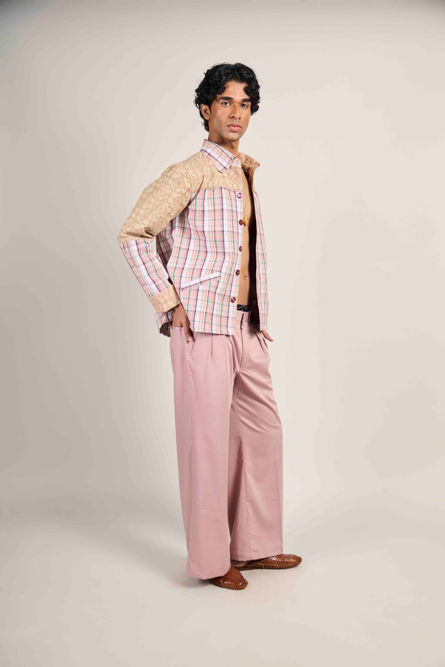 Blush Bloom Grid Jacket