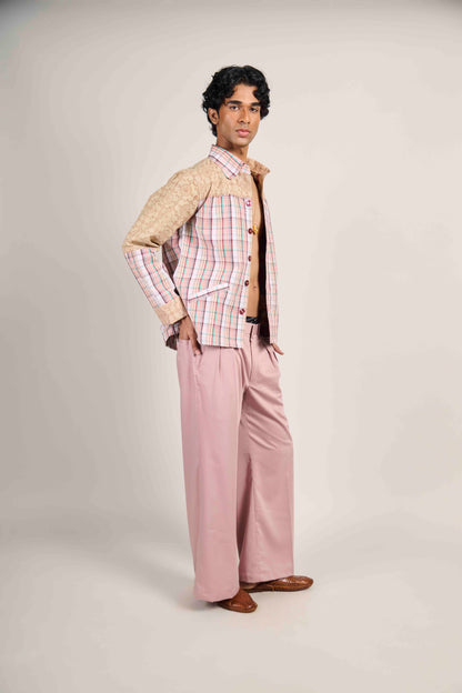 Blush Bloom Grid Jacket