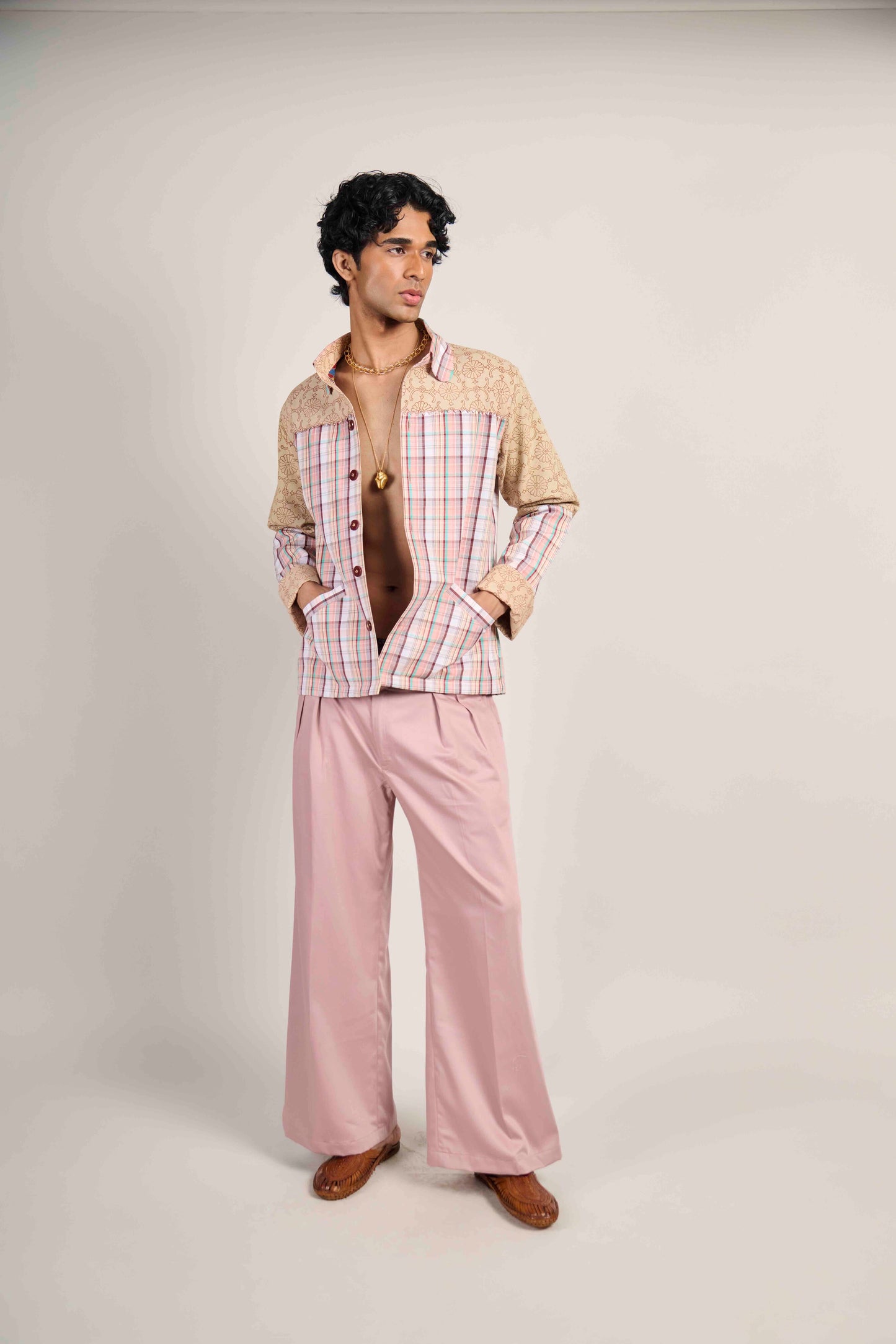 Blush Bloom Grid Jacket