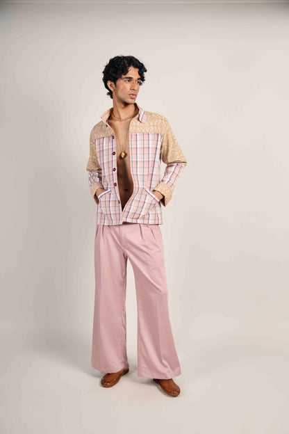 Blush Bloom Grid Jacket