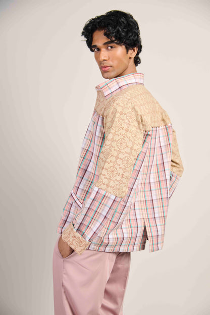 Blush Bloom Grid Jacket