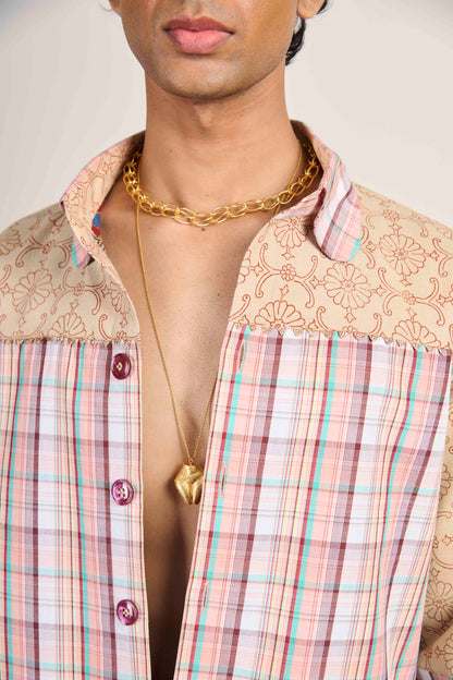 Blush Bloom Grid Jacket