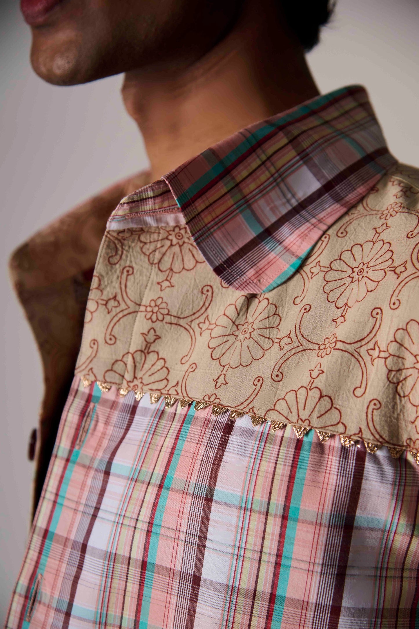 Blush Bloom Grid Jacket